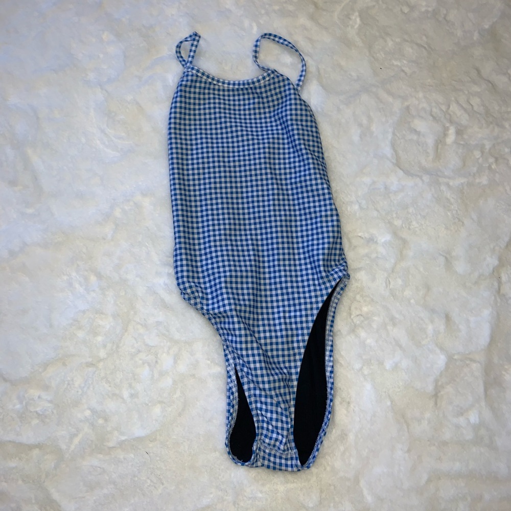 FIXED-BACK, BLUE CHECKERED JOLYN